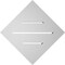 Ekena Millwork Diamond Surface Mount PVC Gable Vent: Non-Functional, w/ 3-1/2"W x 1"P Standard Frame, 42"W x 42"H GVPDI42X4201SN - alternate 5